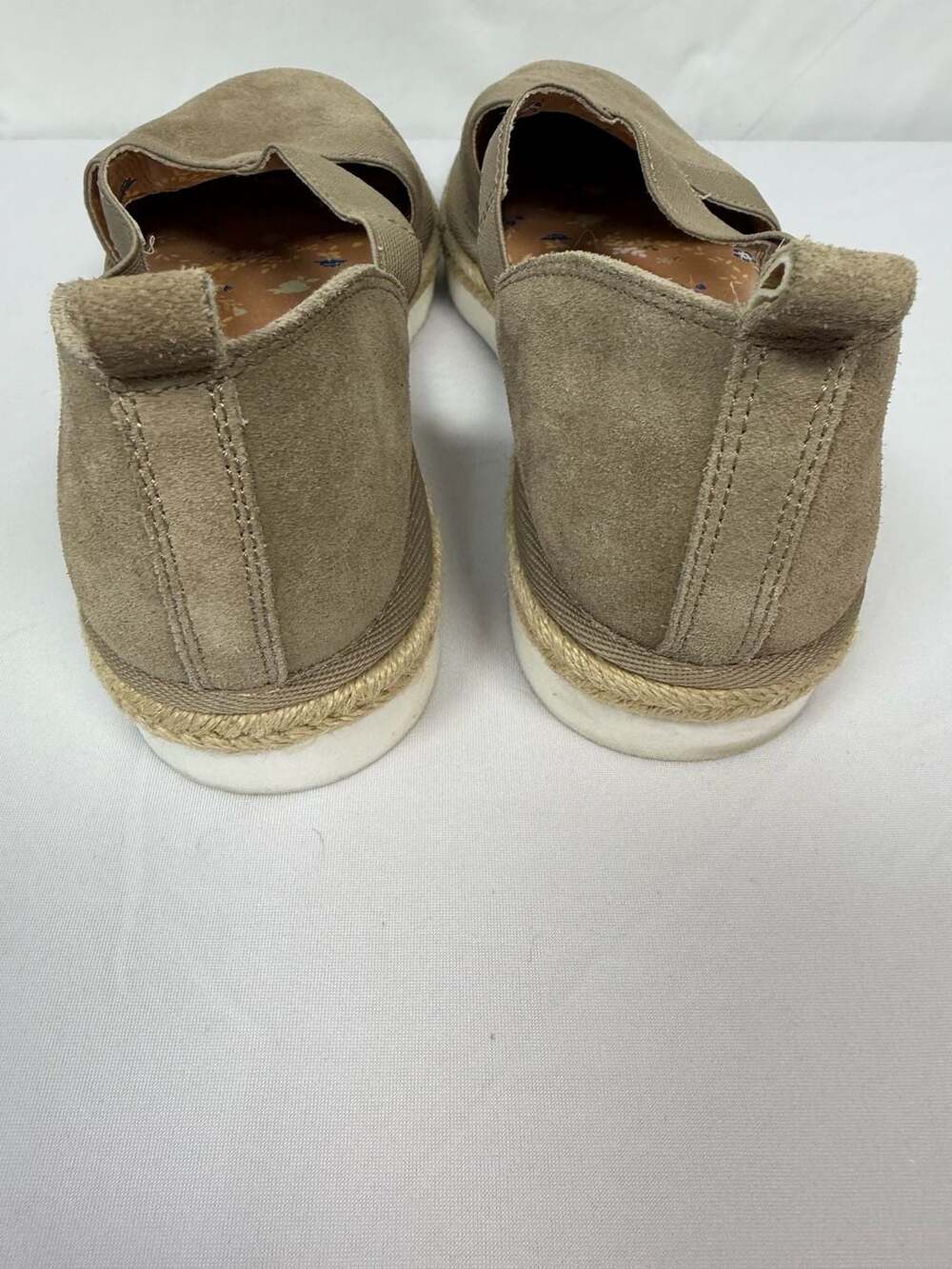 Lucky Brand Jenife Suede Espadrille Platform Slip-On Shoes - Picture 3 of 6